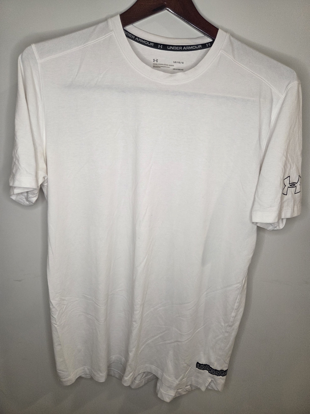 Under Armour White Short Sleeve Crew Performance Tee